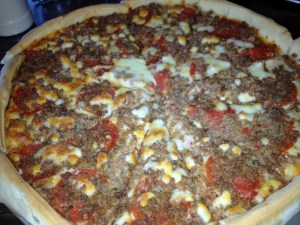 Bernie's Pepperoni and Sausage Pizza