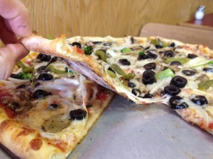 Frank's veggie pizza